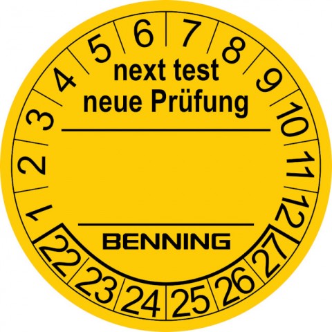 Benning Prüfplaketten (756212)