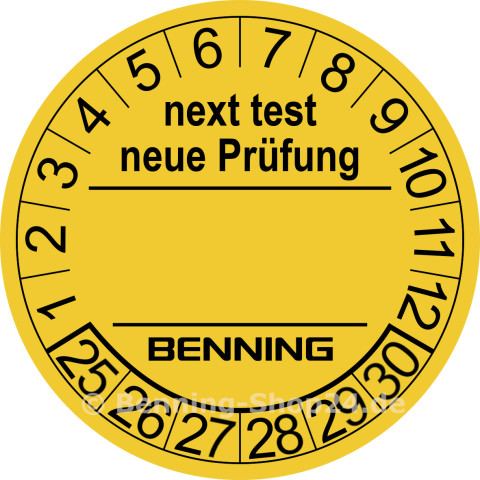 Benning Prüfplaketten (756212)
