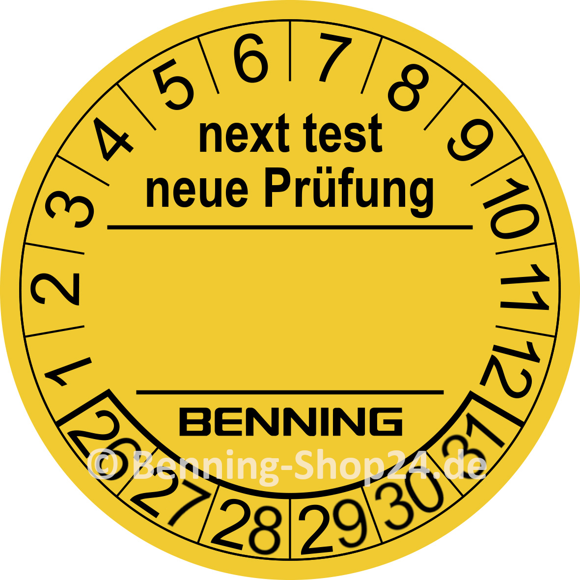 Benning Prüfplaketten (756212) Zubehör Gesamt